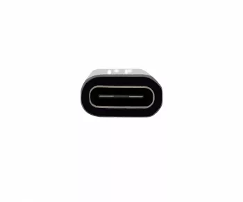 Adapter, micro plug to USB C socket, aluminium box, space grey, DINIC Box
